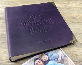My Adventure Book Scrapbook Photo Album Personalized Memory Book Custom Our Adventure Book as Gift for couple him and her