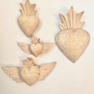 Wooden Heart (DIY ver.) | Winged Heart | Sacred Heart