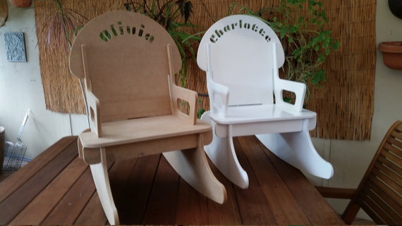 childs rocking chair with name