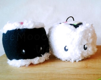 Novelty plush Sushi, plush sushi, Novelty California Thin Roll Plushie Mascots, Hosomaki, Tekkimaki, Sushi, phone mascot, sushi mascot