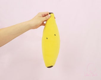 peluche banane, jolie peluche banane, peluche alimentaire