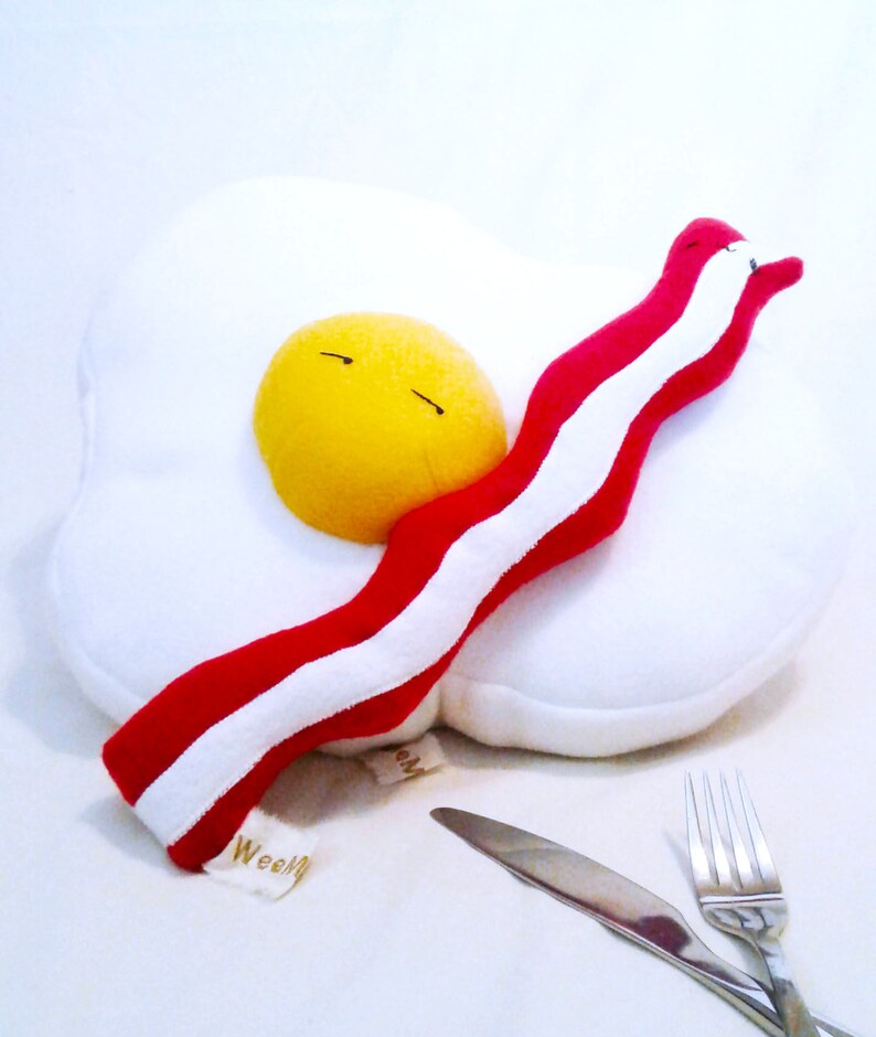 Novelty Pillow Eggs and BaconPlushie foodPlush ToyStuffies Etsy
