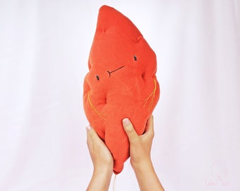 Zoete aardappel plushie, pluche, pluche kussen, zoete aardappel, Yam kussen, nieuwigheid zoete aardappel kussen, nieuwigheid kussen, cadeau, nieuwigheid cadeau