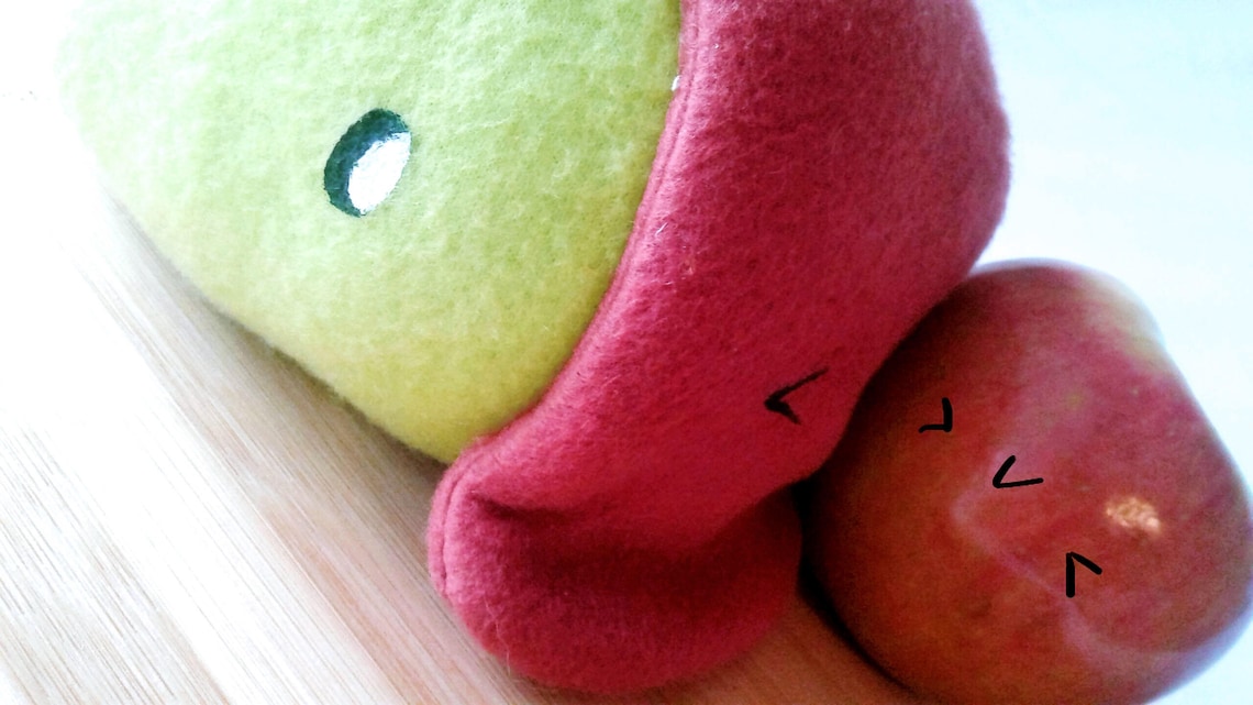 Novelty Caramel Apple Plushie Plush Apple Apple Plushie - Etsy