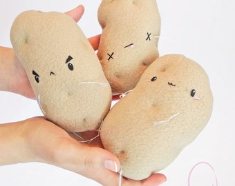 Potato Novelty plush, food plush, plushie, potato, food pillow, novelty pillow, potato gag gift