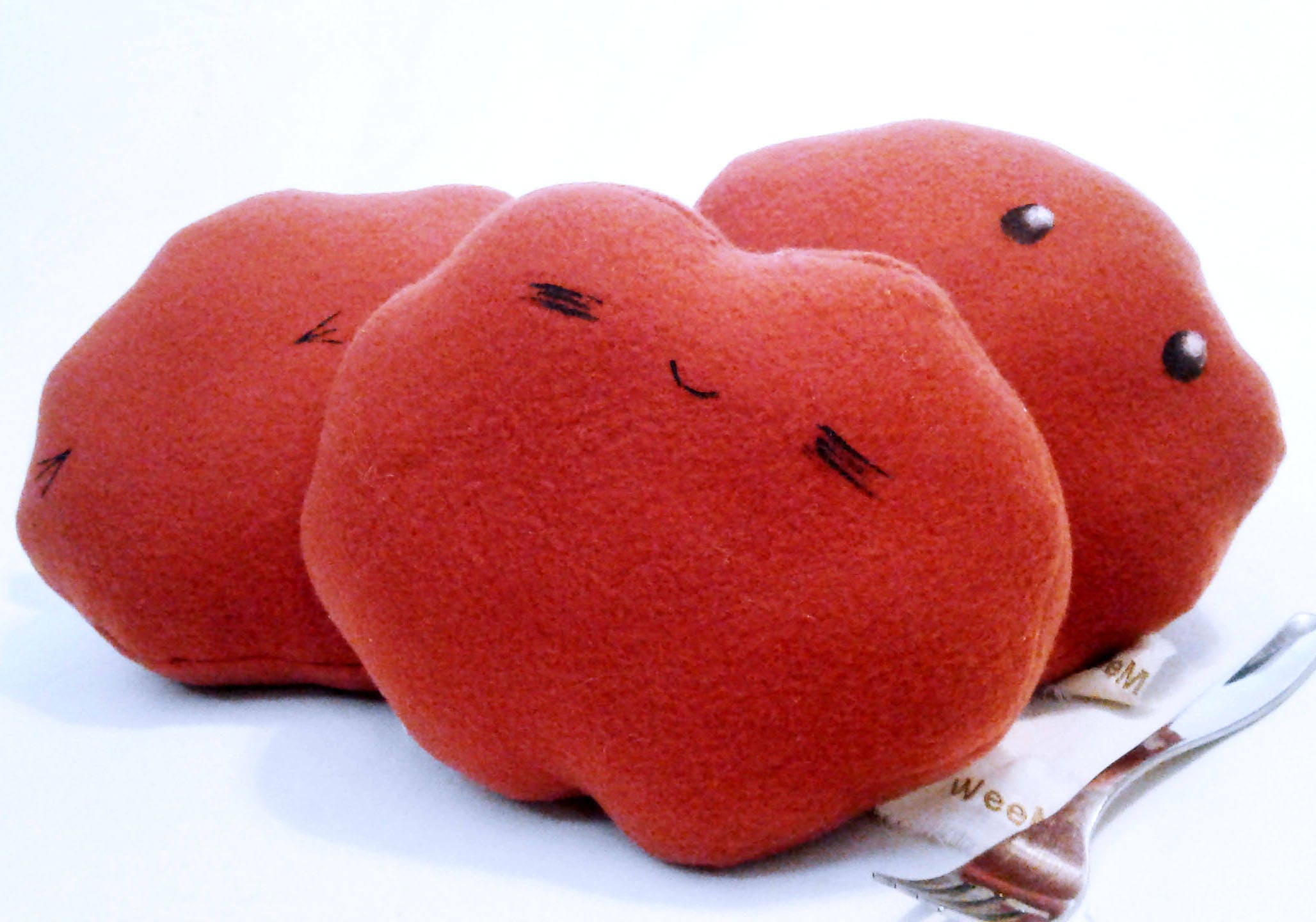 MeatBalls-Meatball Plushie Food Plush Food Stuffie fun | Etsy