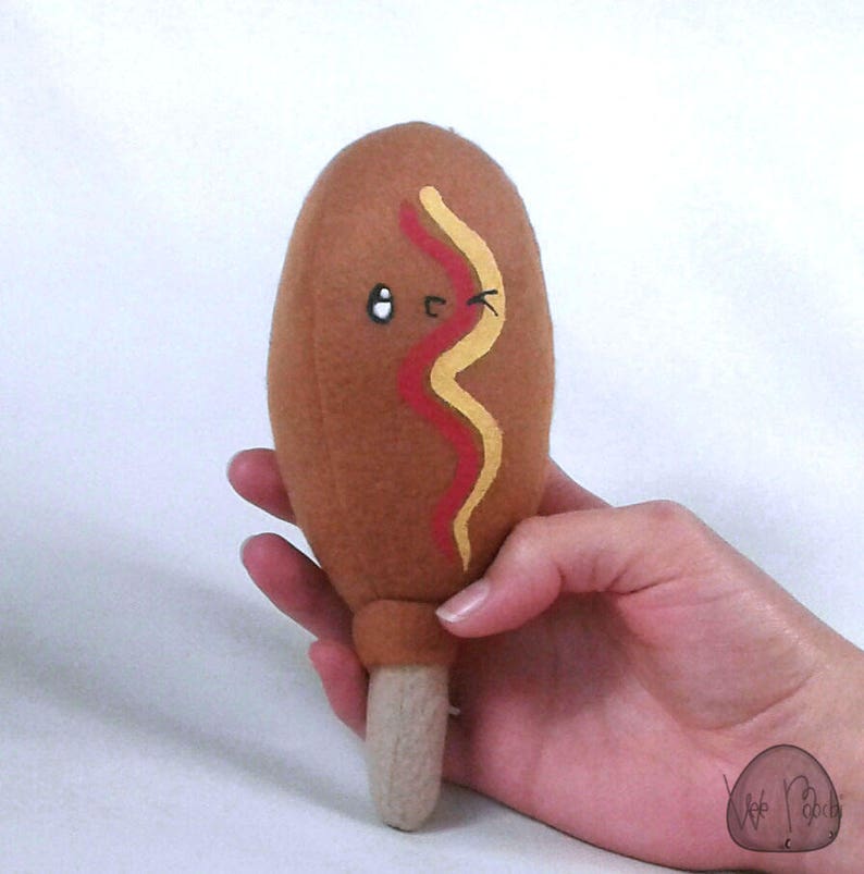 Corn Dog Plush corn dog hot dog plush toy plush dog fair Etsy