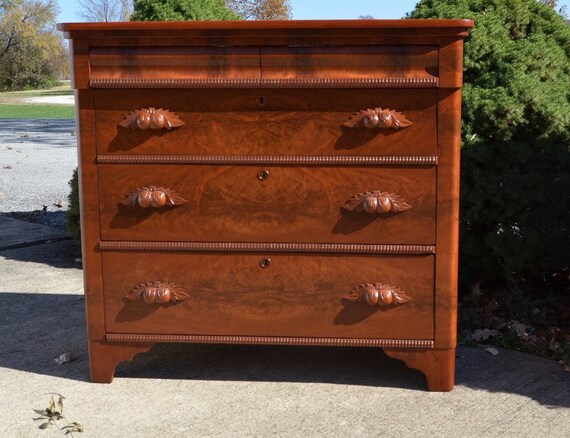 Antique Cherry Dresser Etsy