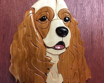 King Charles spaniel dog art work decor