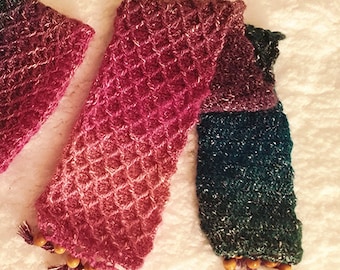 Diamond Ridges Scarf Deluxe Pattern