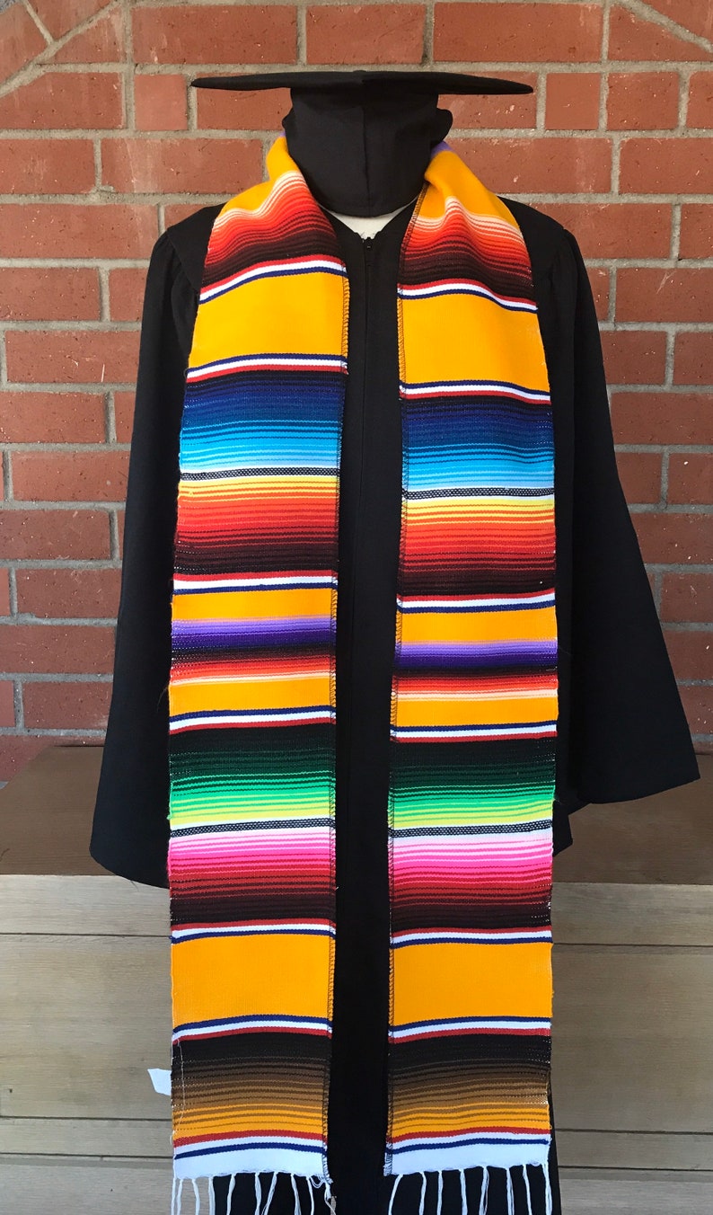 Mexican scarf Serape graduation stole Sarape scarf serape | Etsy