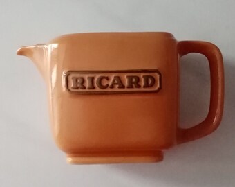 Ricard Pastis Mini Keramik braun Wasserkrug Vintage französische Barware