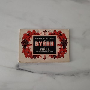 Jeu de cartes postales dépliantes souvenir visiteur de l'usine Byrrh des années 40, en état d'origine et complet