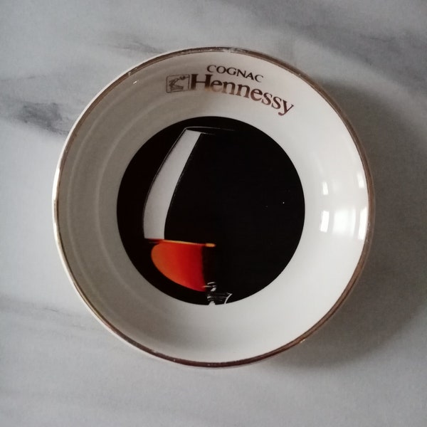 Hennessy French cognac LVMH group brandy pin tray, apero plate, vide poche