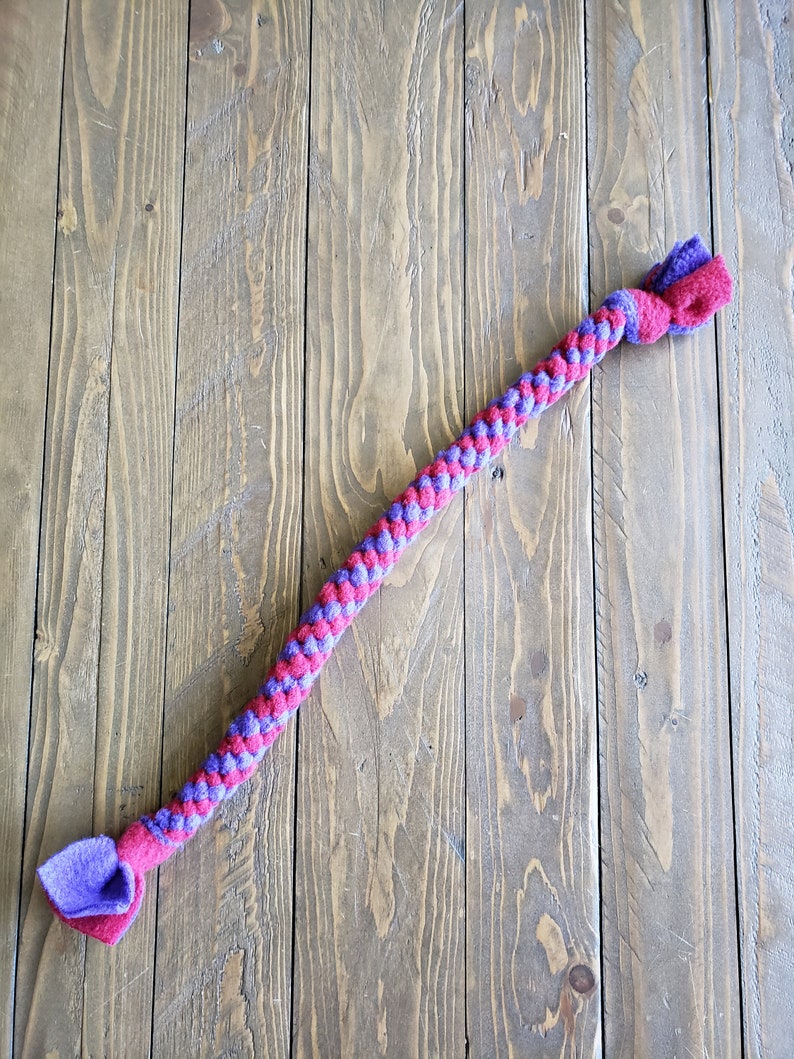 Small Braided Dog Toy Dog Toys Fleece Tug & Toss Dog Toy - Etsy