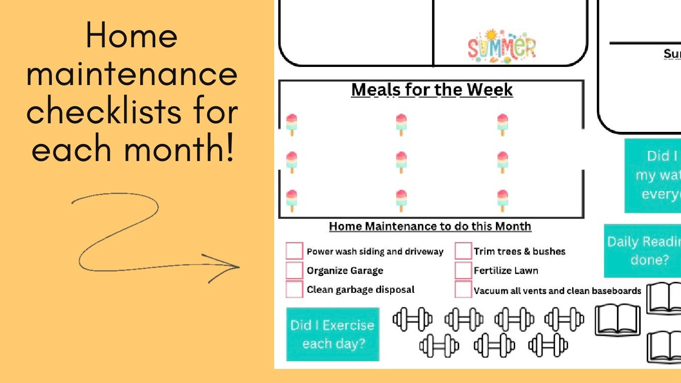 2024 Printable Weekly Planner Etsy