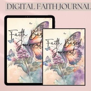 Bible Study Journal, Digital Prayer Journal, Faith Journal, Prayer PDF Printable, Bible Digital Planner,Sermon Notes Journal, Church Planner