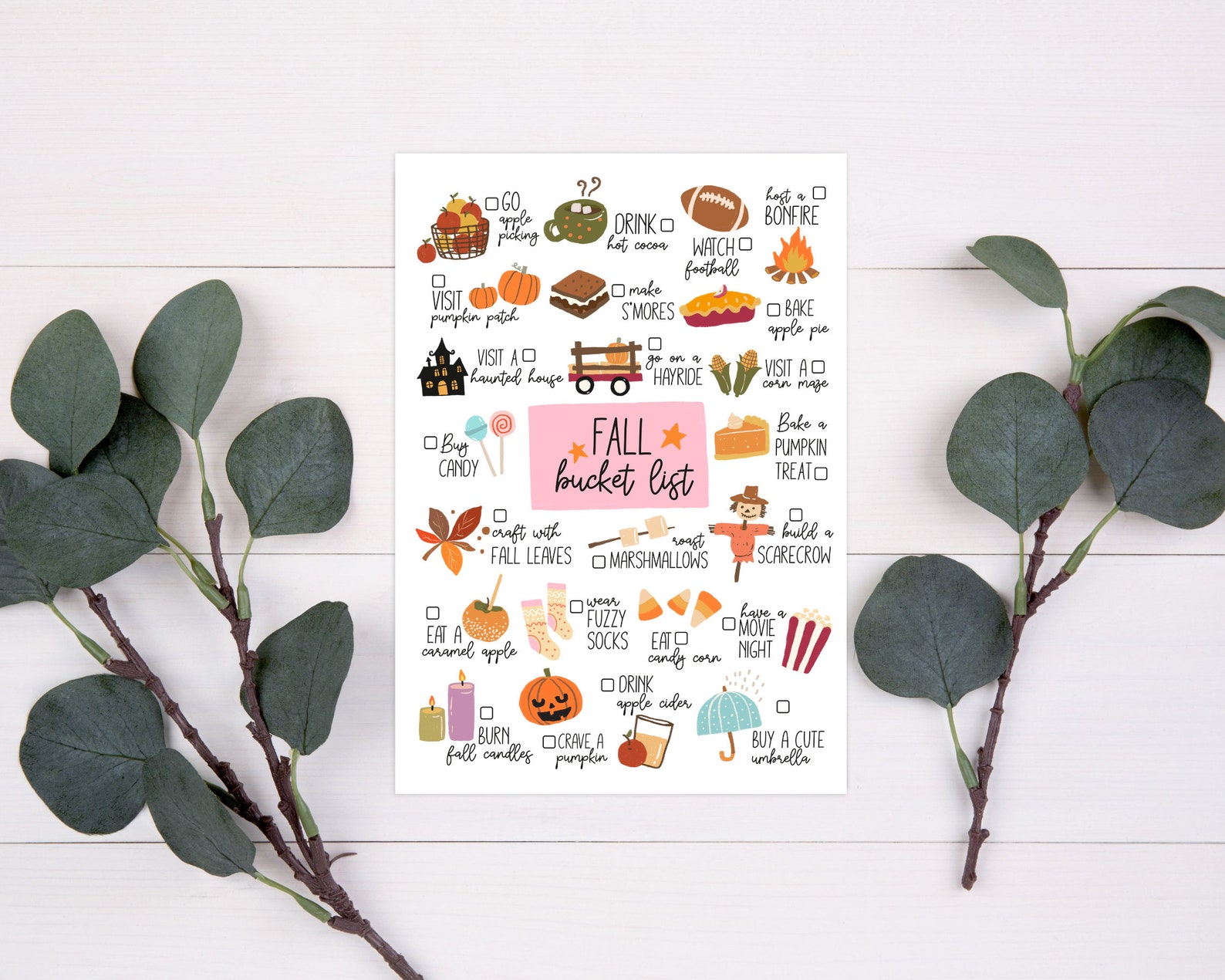 Fall Activity List Fall Printablele Fun Fall Activities Check List fall-activity-list-fall-printablele-fun-fall-activities-check-list
