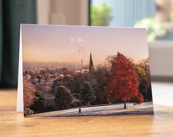 Queen's Park Glasgow Christmas Card | Blank Greeting Card | Southside Glasgow Gifts | Thank You | Birthday | Winter | Finding Scotland