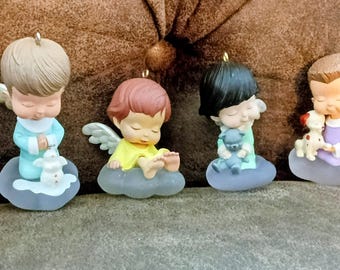 Lot of 6 Hallmark Mary's Angels ornaments including #1 in series.