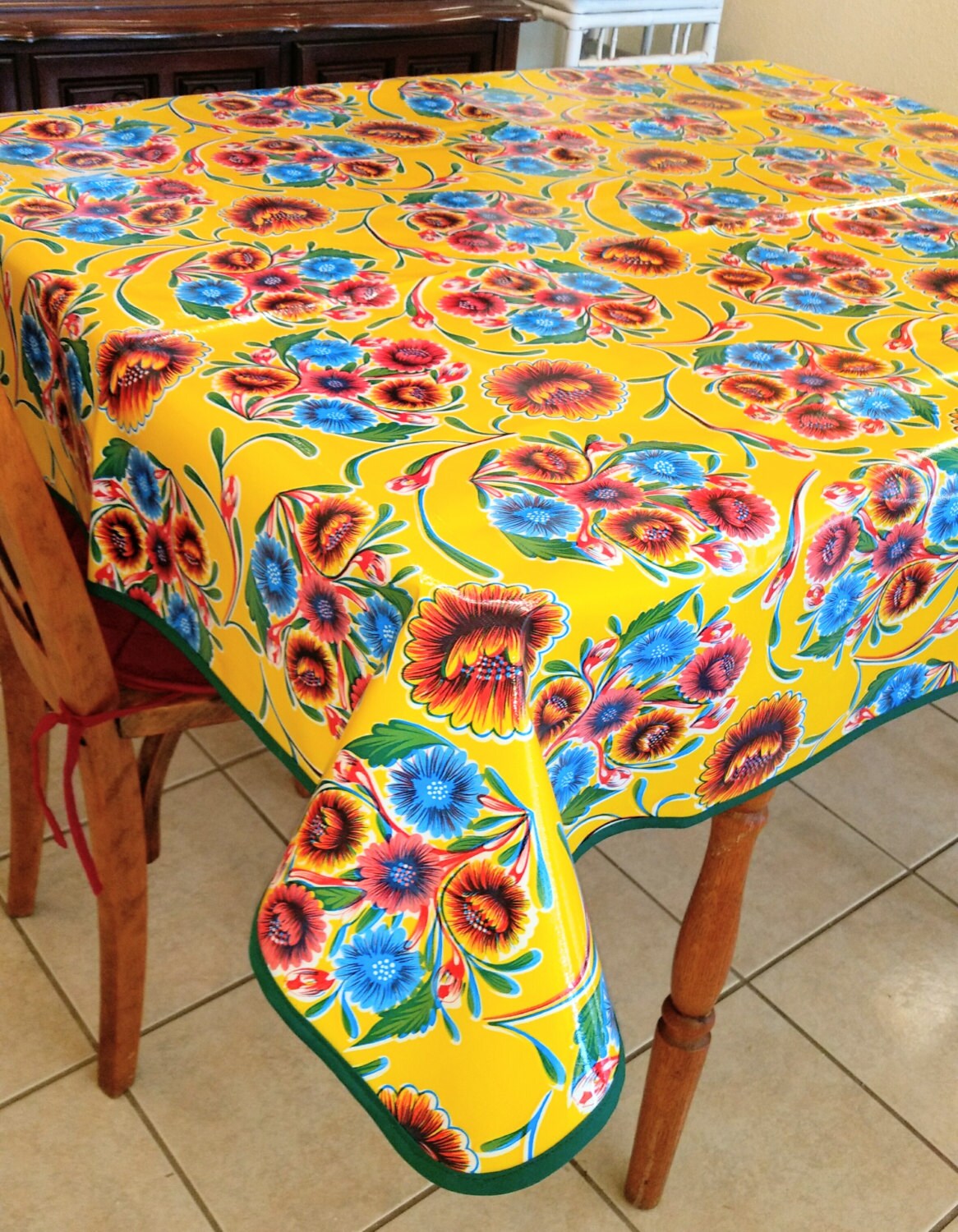 Oilcloth Tablecloth Etsy