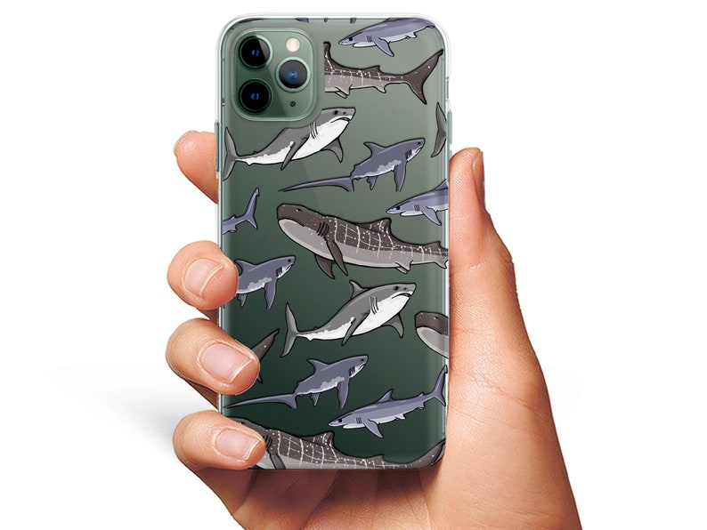 Sharks iPhone 11 Case Ocean Shark iPhone 10 Case Samsung S8 Case iPhone 8 Plus Case Google pixel 4 Cover Silicone  Note Case iPhone XR Cases 