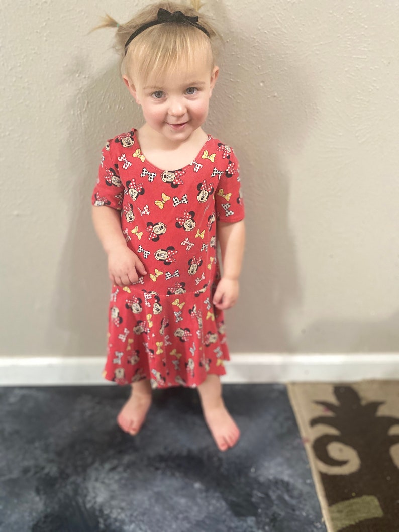 play dress for girls Minnie Mouse comfortable Minnie Mouse Dress 2 varieties modest