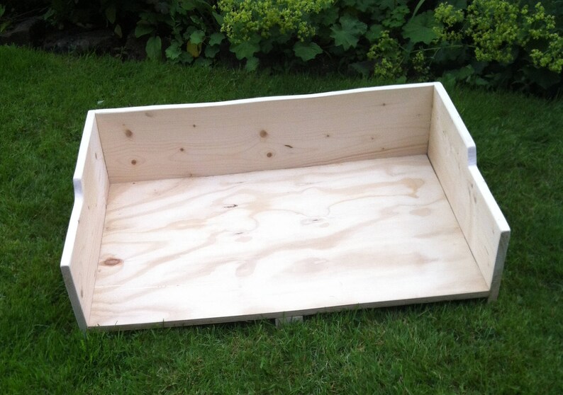 Extra large wooden dog bed/ whelping box. Etsy
