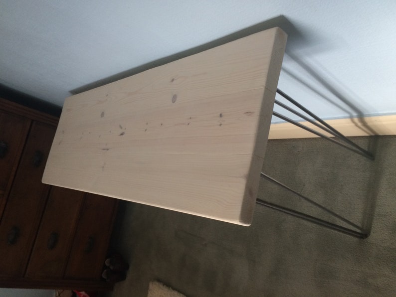 Dressing tableConsul tableSolidwoodDeskTableHall tableUrbanRecycledCustom made TV standMade in UKHairpin legsReclaimedRecycled