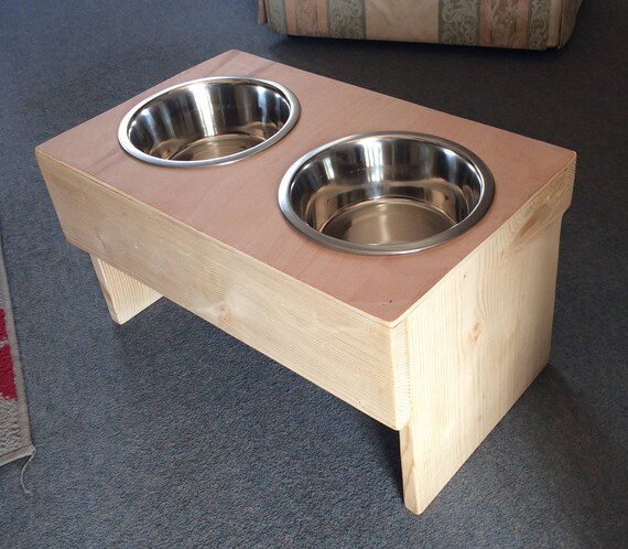 large dog food stand