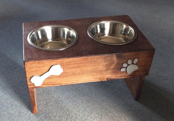 personalised raised dog bowls