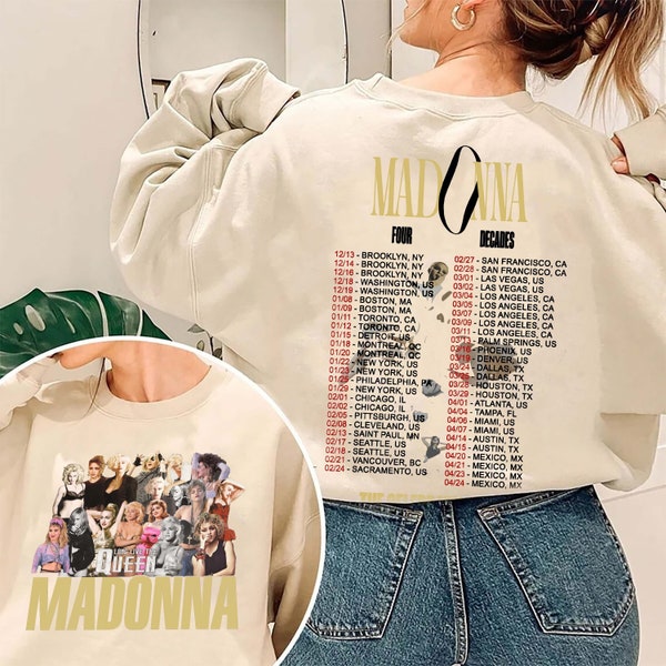 Madonna The Celebration Tour Four Decades Music Tour 2024 Png, Madonna Fan Gifts, Madonna The Celebration Tour Png, Madonna PNG File