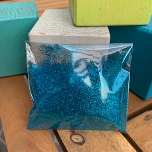 Glitzer 20gr, Wasserblau