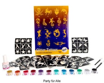 Glitzertattoo Set, Party Time