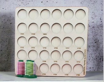 DIME Medley Variegated Thread Organizer | Drewniany schowek na szpulki