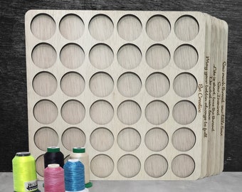 Embroidery Thread Storage Trays (set of 6 trays) | thread spool organizers | embroidery thread storage | thread storage