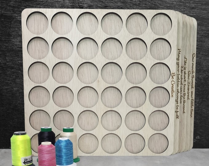 Featured listing image: Embroidery Thread Storage Trays (set of 6 trays) | thread spool organizers | embroidery thread storage | thread storage