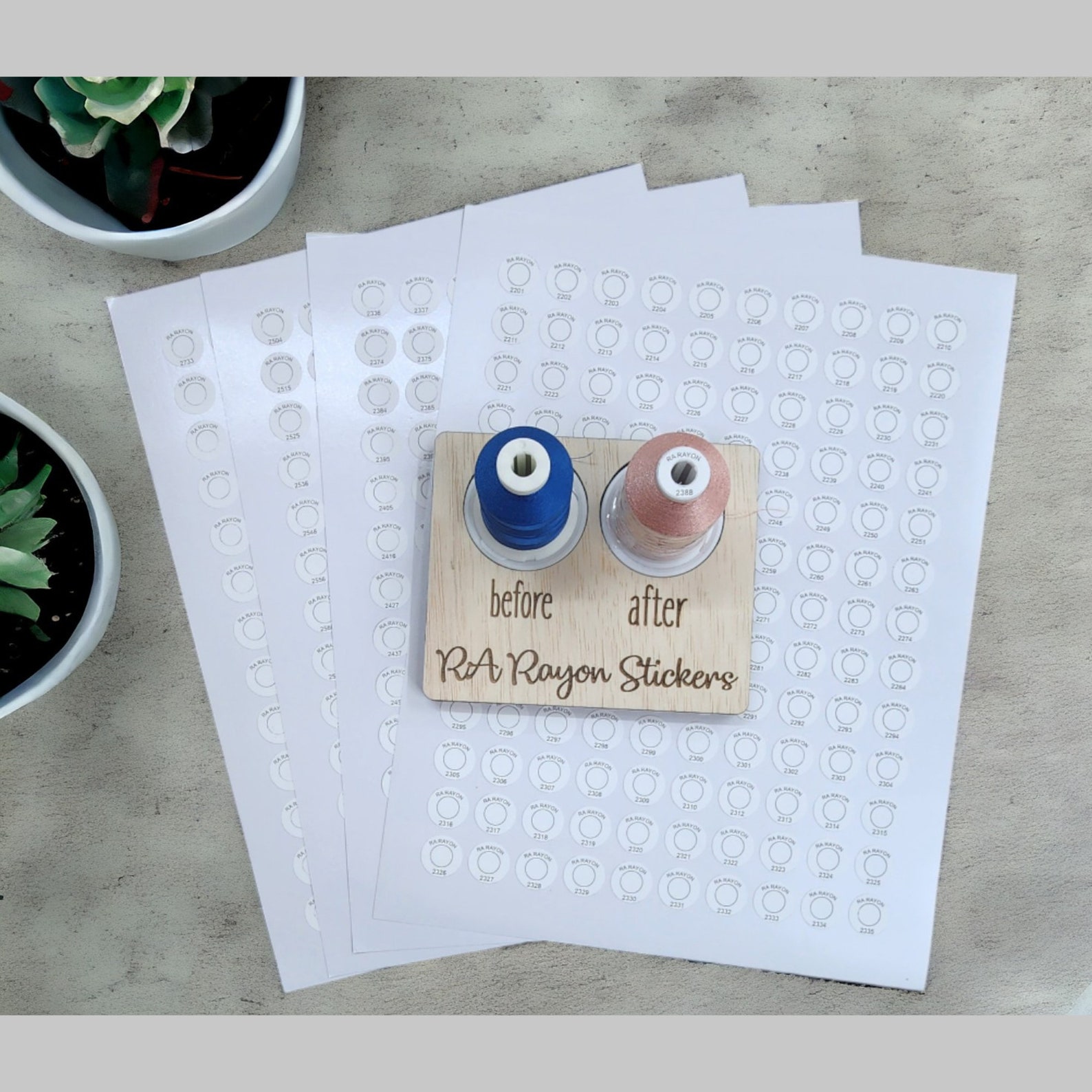 Spool Zone Sticker Robison-anton Spool Stickers | Embroidery Thread | Spool Sticker | Easy ...