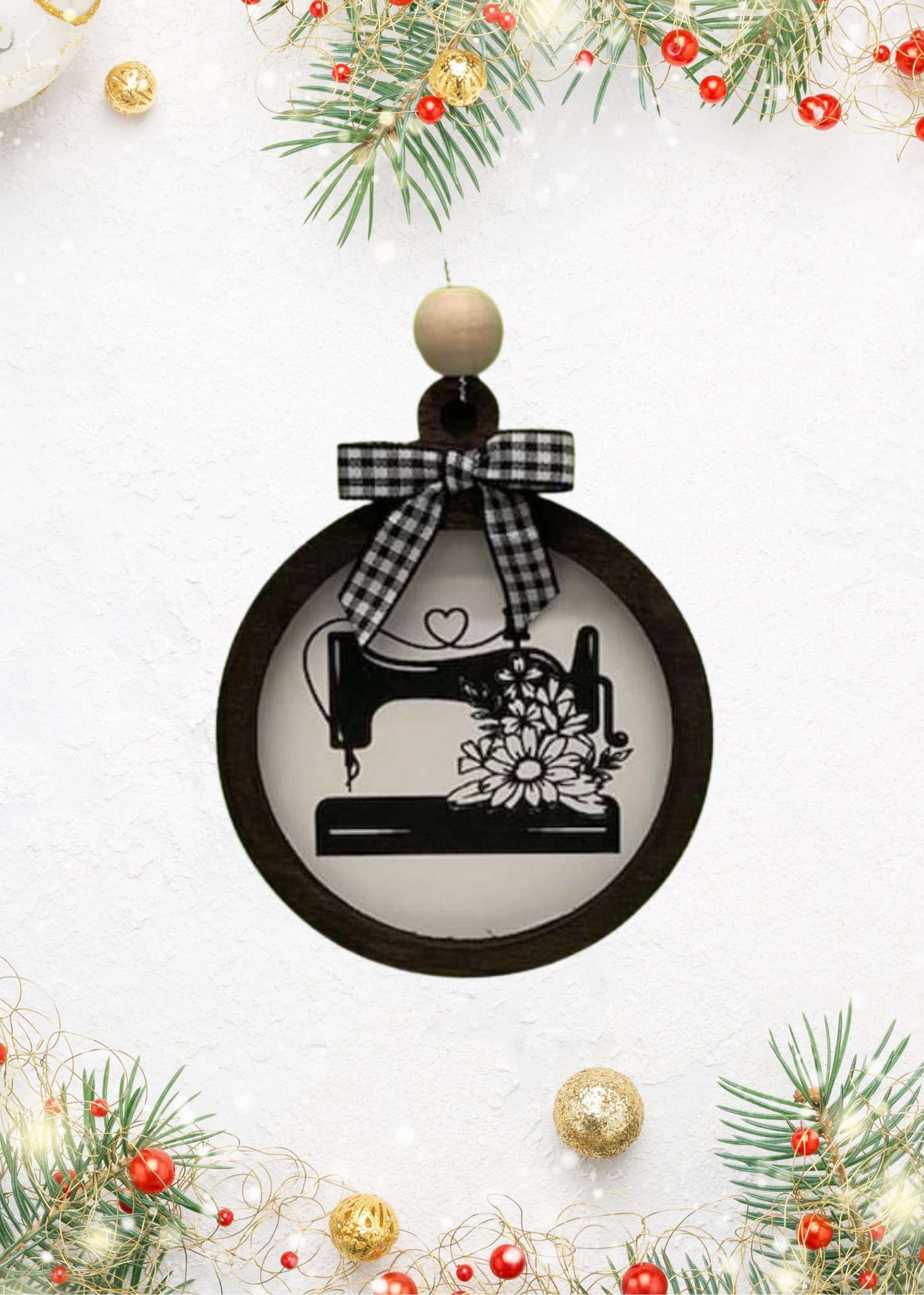New* Sewing Machine ornament