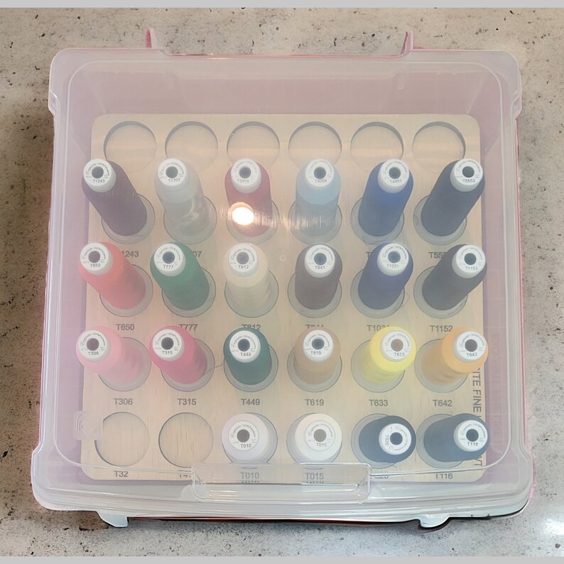 Exquisite Fine Line 60wt Embroidery Thread Storage Trays | Thread Spool ...