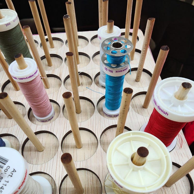 Thread Spool Rack Cabinet - Etsy