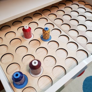 Ikea Alex 6-drawer unit Thread Storage Trays | thread spool organizers | embroidery thread storage | thread storage