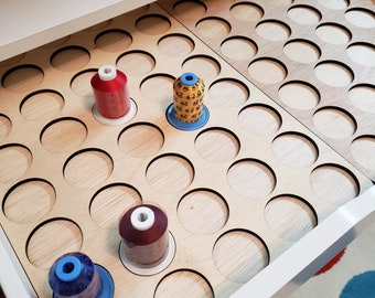 Thread drawer inserts for Ikea "Alex" 6-drawer wide unit