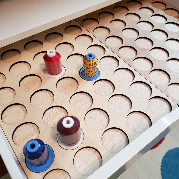 Ikea Alex 6-drawer unit Thread Storage Trays | thread spool organizers | embroidery thread storage | thread storage