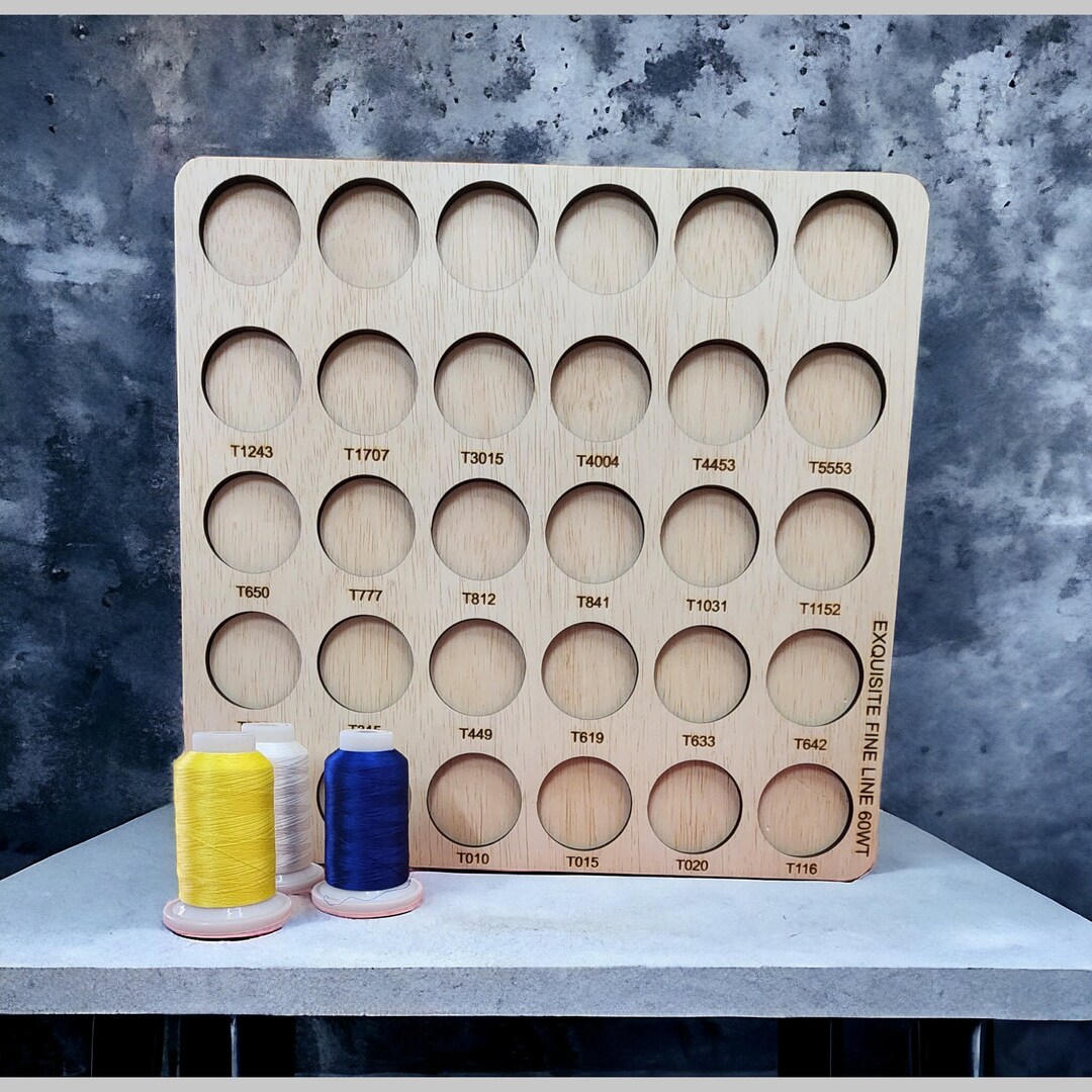 Exquisite Fine Line 60wt Embroidery Thread Storage Trays | Thread Spool ...