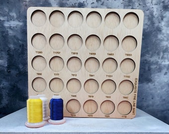 Wykwintne tacki do przechowywania nici do haftu Fine Line 60wt | organizery szpulek z nicią | przechowywanie nici | Przechowywanie nici Fine Line
