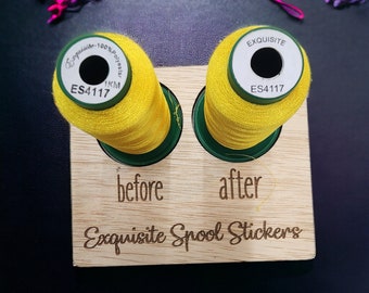 Exquisite Spool Stickers | Embroidery Thread | Spool Sticker | Easy-to-read