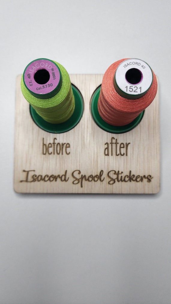 Isacord Spool Stickers, Embroidery Thread, Sticker, Sewing Thread, Organize  Your Thread, Easy-to-read 