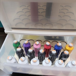 King Spool Thread Storage Trays | thread spool organizers | embroidery thread storage | thread storage