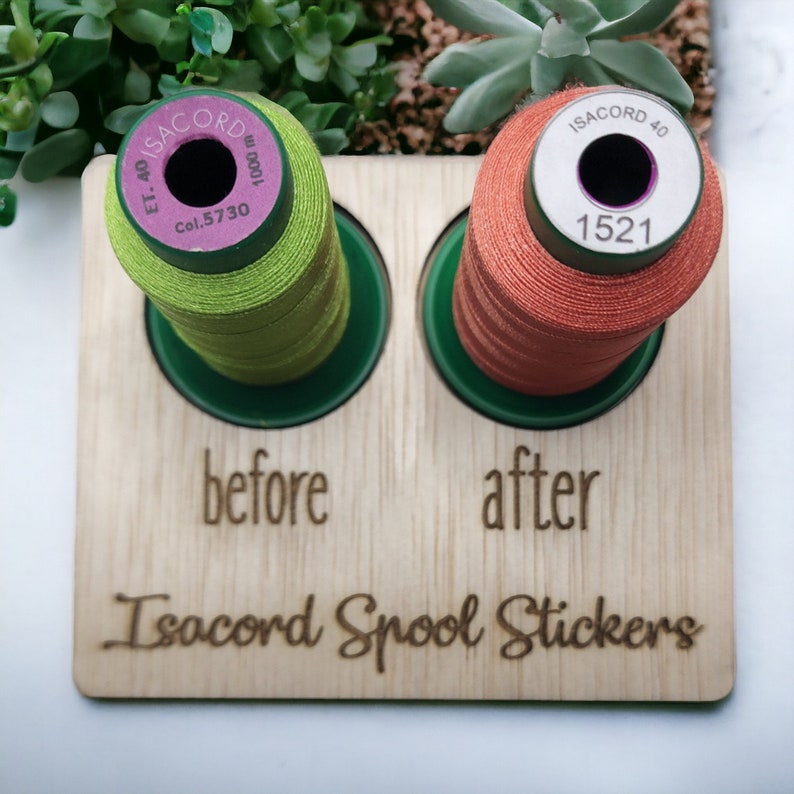 Isacord Spool Stickers | Embroidery Thread | Spool Sticker | Easy-to ...